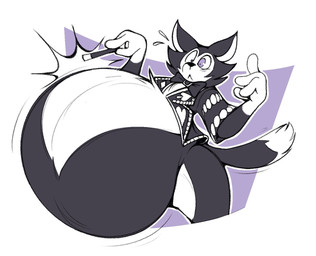 anthro belly belly_expansion big_belly black_body black_fur black_mane bow_tie clothing expansion fur furry_tail huge_belly hyper hyper_belly jacket leather leather_clothing leather_jacket leather_topwear magic magic_user magic_wand male mane pointy_ears purple_eyes shocked slim snout solo spell surprised tail topwear white_body white_fur wide_hips boot_(artist) cats_(musical) mr._mistoffelees domestic_cat felid feline felis mammal 2021