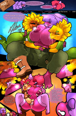 anthro areola big_breasts blush bodily_fluids breast_play breast_suck breastfeeding breasts dialogue duo eyebrows feet female female/female fingering fingers flower freckles genitals green_body group hair huge_breasts lactating milk nipples nude open_mouth plant simple_background smile speech_bubble spread_legs spreading sucking text thick_thighs tongue vaginal vaginal_fingering vulva danigrex2n kiss_the_carrot electronic_arts nintendo plants_vs._zombies pokemon popcap_games malpo_(kiss_the_carrot) sayi_(kiss_the_carrot) elemental_creature elemental_humanoid flora_fauna flower_creature gastly generation_1_pokemon generation_4_pokemon ghost humanoid mismagius plant_humanoid pokemon_(species) potato_mine_(pvz) spirit sunflower_(pvz) sunflower_creature comic digital_media_(artwork) english_text hi_res shaded