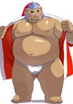 anthro asian_clothing belly big_belly blush brown_body christmas_clothing christmas_headwear clothing east_asian_clothing fundoshi hat headgear headwear holidays humanoid_hands japanese_clothing kemono male moobs navel nipples overweight overweight_male santa_hat simple_background solo underwear white_background white_clothing white_fundoshi white_underwear 9dtq0 christmas lifewonders tokyo_afterschool_summoners ganglie_(tas) mammal suid suine sus_(pig) wild_boar 2023 absurd_res hi_res