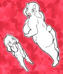 age_difference anthro big_breasts big_butt breasts butt duo embarrassed female fur hiding_penis hiding_sex horn long_ears looking_at_viewer male nude older_female overweight size_difference small_tail smile tail white_body white_fur young young_anthro wakasumire undertale undertale_(series) asriel_dreemurr toriel boss_monster_(undertale) bovid caprine goat mammal mother_(lore) mother_and_child_(lore) mother_and_son_(lore) parent_(lore) parent_and_child_(lore) parent_and_son_(lore) son_(lore)