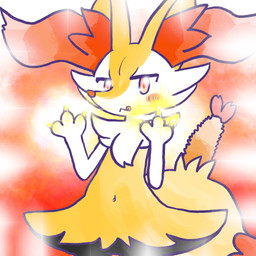 :< ambiguous_anthro ambiguous_gender anthro biped blush blush_stickers claws dipstick_tail food front_view looking_at_viewer markings navel object_in_tail shrimp_(food) simple_background snout solo sparkles standing tail tail_markings tongue tongue_out annyui0611 nintendo pokemon braixen canid generation_6_pokemon mammal pokemon_(species) 1:1 2024 digital_drawing_(artwork) digital_media_(artwork) hi_res japanese_description portrait three-quarter_portrait translated_description