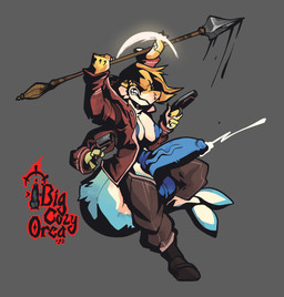 4_arms action_pose anthro balls big_balls big_breasts big_penis biped blonde_hair blue_balls blue_body blue_fur blue_penis bodily_fluids breasts cum cumshot ejaculation fur genital_fluids genital_raphe genitals grey_background gun gynomorph hair holding_gun holding_melee_weapon holding_object holding_polearm holding_ranged_weapon holding_spear holding_weapon huge_balls huge_penis humanoid_genitalia humanoid_penis intersex melee_weapon multi_arm multi_limb multicolored_body multicolored_fur penis polearm pose ranged_weapon raphe_(anatomy) scrotal_raphe simple_background solo spear style_emulation weapon white_body white_fur yellow_body yellow_fur bigcozyorca darkest_dungeon pastel_(bigcozyorca) aquatic cetacean dolphin mammal oceanic_dolphin orca toothed_whale 2023 absurd_res digital_media_(artwork) hi_res trans_(lore) trans_woman_(lore)
