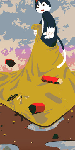 abstract_art anthro bedding biped blanket blue_body blue_fur building coulds countershading covering covering_self fur fur_markings gloves_(marking) holding_blanket holding_object looking_down macro male markings nude open_mouth pink_inner_ear silo sky solo surprised water white_body white_fur wrapped_in_blanket qs75834 animal_crossing nintendo rover_(animal_crossing) felid feline mammal hi_res