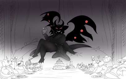anthro belly big_belly cake clothing dessert dress female food group huge_belly hyper hyper_belly immobile inside larger_female obese overweight red_eyes simple_background size_difference wings thatoneaceguy nintendo pokemon altered_forme_giratina arbok cubone flygon generation_1_pokemon generation_2_pokemon generation_3_pokemon generation_4_pokemon generation_5_pokemon giratina legendary_pokemon lopunny meowth mismagius nidoran nidoran♂ noctowl plusle pokemon_(species) sneasel snivy totodile 2024 hi_res