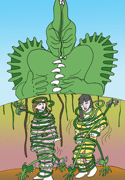 5_fingers after_vore black_hair blue_background blue_sky brown_hair carnivorous_plant clothing female female_human female_pred female_prey fingers gradient_background green_background green_body group hair human_prey humanoid_pred lips long_hair pink_lips plant sharp_teeth simple_background sky teeth trio uniform venus_flytrap vines vore wrapped_up nibblahfrog mighty_morphin_power_rangers power_rangers invenusable_flytrap kimberly_ann_hart pink_ranger trini_kwan yellow_ranger carnivorous_plant_humanoid elemental_creature elemental_humanoid flora_fauna flytrap_creature flytrap_humanoid human humanoid kaiju mammal monster plant_humanoid 2011 dialogue_in_description digital_drawing_(artwork) digital_media_(artwork) english_description hi_res microsoft_paint_(artwork) story story_at_source story_in_description