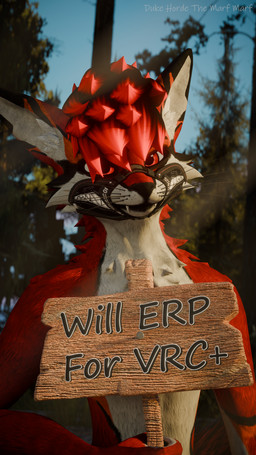 anthro dukehorde femboy fur male sign simple_background solo square_crossover duke_horde duke_horde_(character) canid canine canis fox mammal rexouium wolf 3d_(artwork) 4k 9:16 absurd_res blender_(artwork) blender_cycles_(artwork) digital_media_(artwork) hi_res huge_filesize