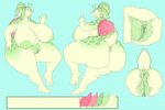 2_toes 5_fingers anthro anus areola belly big_areola big_breasts big_butt breasts butt clitoris dripping feet female fingers genitals gesture green_body hair hand_on_hip huge_breasts huge_butt humanoid_genitalia looking_back multiple_poses nipples nude overweight overweight_anthro overweight_female plump_labia pose puffy_anus pussy shell short_tail side_view sitting slime smile solo tail thick_thighs toes vein waving wet white_body wide_hips strikeanywhere gastropod mollusk snail model_sheet