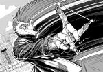 action_pose magic magic_user male motion_blur_trail pose speed speed_lines stadium trailing_speed_lines slash_freezen canid canine canis mammal wolf comic hi_res monochrome