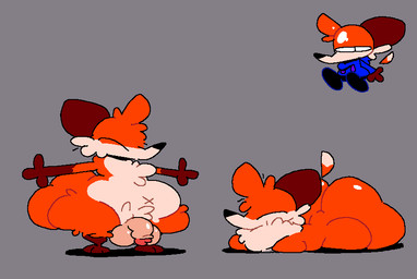 3_fingers 3_toes anthro balls big_butt black_bottomwear black_clothing black_eyes black_nose blue_clothing blue_hoodie blue_topwear bodily_fluids bottomwear brown_body brown_ears brown_fur butt chest_tuft chibi clothed clothing cum cum_on_head eyes_closed feet fingers fluffy fur genital_fluids genitals glans grey_background hair hoodie huge_butt humanoid_genitalia humanoid_penis leggings legwear loaf lying male multicolored_body multicolored_fur nude nude_anthro nude_male on_front orange_body orange_fur orange_hair orange_tail penis pink_glans simple_background solo spread_arms standing tail tan_balls tan_penis thick_thighs three-quarter_view toes topwear tuft two_tone_tail white_body white_fur white_tail white_tuft wide_hips superiorfox soups_(superiorfox) canid canine canis fox mammal red_fox true_fox 2025 digital_media_(artwork)