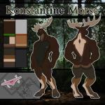 andromorph anthro antlers blush clothing genitals horn intersex looking_at_viewer muscular muscular_andromorph muscular_anthro muscular_intersex nipples nude panties pussy solo standing underwear neosavias konstantine_morse deer mammal moose new_world_deer 1:1 hi_res model_sheet