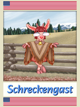 ahoge anthro beard bell bell_collar big_ears big_glasses big_nose blue_eyes bottomwear brown_bottomwear brown_clothing brown_hair brown_poncho brown_shorts circle_eyebrows clothing collar detailed_background dewclaw_hooves dewlap_(anatomy) evergreen_tree eyebrow_through_hair eyebrows eyewear facial_hair fence fingernails fingers fur glasses glistening glistening_eyewear glistening_fingernails glistening_glasses glistening_hair glistening_hooves glistening_horn glistening_nails glistening_nose grass hair hoof_hands hooved_fingers hooves horizontal_pupils horn leaning_on_fence long_ears looking_at_viewer male mountain nails philtrum pine_tree pink_body pink_fur pink_nose plant poncho pupils rock shorts sky skyscape smile smiling_at_viewer snow solo translucent translucent_hair tree wearing_glasses whisker_spots schreckengast mark_(schreckengast) bovid caprine goat mammal 2026 3:4 absurd_res digital_drawing_(artwork) digital_media_(artwork) digital_painting_(artwork) hi_res painting_(artwork)