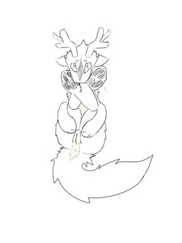 antlers anus arms_around_legs crossed_ankles digitigrade eyebrows female feral floating fluffy fluffy_tail forked_tongue fur genitals hands_on_legs hands_on_own_legs hands_on_own_thighs hands_on_thighs holding_both_legs holding_both_thighs holding_legs_up horn legs_up looking_at_viewer markings nude pawpads paws perineum presenting presenting_anus presenting_vulva simple_background solo tail tongue tongue_out vulva white_background aquest mythology madrigal_(aquest) dragon flute_dragon furred_dragon furred_scalie mythological_creature mythological_scalie scalie 2015 3:4 hi_res monochrome sketch