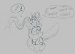 2019 anthro areola black_and_white blush breasts canid canine canis coiling digital_media_(artwork) disney exclamation_point female female_on_feral feral fur hair hypnosis imminent_vore kaa_(jungle_book) mammal mind_control monochrome nipples nude open_mouth outletdraws reptile ringed_eyes scales scalie sketch small_breasts snake speech_bubble spots the_jungle_book wolf zoey_(iamaneagle)