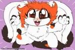 ambiguous_gender anthro brown_eyes buckteeth fur hair nude open_mouth orange_hair solo teeth white_body white_fur fuf kiffin shuna 3:2