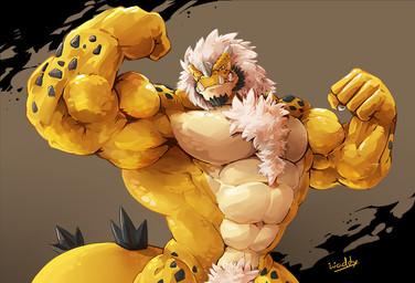 abs anthro biceps big_muscles claws crotch_tuft fist flexing flexing_bicep flexing_both_biceps fur hair horn huge_muscles male muscular muscular_anthro muscular_male neck_tuft nude pecs pubes showing_teeth simple_background solo spines tail teeth thick_tail tuft white_body white_fur yellow_body yellow_eyes yellow_skin waddledox mythology boris_(zhenelov) dragon mythological_creature mythological_scalie scalie half-length_portrait portrait
