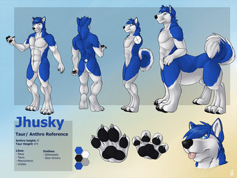 anthro biped black_pawpads blep blue_body blue_eyes blue_fur blue_hair butt claws closed_smile color_swatch cross_section digitigrade featureless_crotch finger_claws front_view fur gradient_background grey_claws hair looking_at_viewer male male_anthro male_taur mouth_closed narrowed_eyes nude pawpads quadruped rear_view side_view simple_background smile solo standing text toe_claws tongue tongue_out white_body white_fur solaxe_(artist) jhusky canid canine canis domestic_dog husky mammal nordic_sled_dog spitz taur 4:3 english_text headshot_portrait model_sheet portrait
