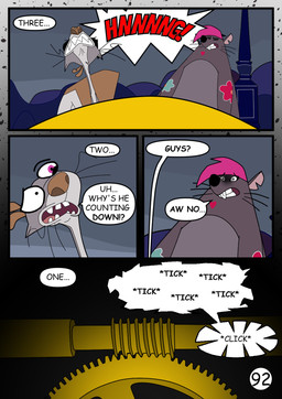 dialogue duo female feral fur grey_body grey_fur hair male pink_hair speech_bubble text toony redundantmodule 101_dalmatian_street 101_dalmatians disney big_fee_(101_dalmatians) sid_(101_dalmatians) mammal murid murine rat rodent sciurid tree_squirrel comic english_text hi_res