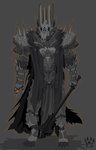 alternate_species anthro armor biped cape claws clothed clothing fully_clothed furgonomics grey_background headgear helmet mace male melee_weapon ring simple_background solo standing the_one_ring weapon wolfdawg j._r._r._tolkien middle-earth_(tolkien) the_lord_of_the_rings sauron_(tolkien) ainur canid canine canis mammal wolf 2017 digital_media_(artwork) hi_res