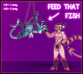 2_penises anthro arm_hair arm_scar bdsm bite_mark black_border black_nipples body_hair bondage boots border bound chaps chest_hair chest_scar circumcised clothed clothing diphallism duo eye_scar facial_hair facial_scar fangs fingerless_gloves fishnet_clothing fishnet_topwear footwear genitals gills gloves glowing glowing_eyes grey_hair grin grinning_at_viewer hair hair_bun hand_on_another's_head hand_on_hip handwear horn humanoid_genitalia humanoid_penis interaction_drive looking_at_another looking_at_viewer male male/male markings mature_male multi_genitalia multi_penis muscular muscular_male mustache naughty_face navel nipples nude nude_male open_mouth partially_clothed penis restraints rope rope_bondage rope_harness scar shark_fin shark_tail sharp_teeth shoes side_view skinny smile smiling_at_viewer spade_tail spiked_tail spikes spikes_(anatomy) striped_horn striped_markings striped_tail stripes stubble suspension suspension_bondage tail tail_markings teal_eyes teeth text thong three-quarter_view topwear underwear vertical_diphallism vore_drive vore_implied white_hair yellow_eyes conditional_dnp electricpants138456 hellaverse helluva_boss river_thurman_(electricpants138456) striker_(helluva_boss) demon fish humanoid imp imp_humanoid marine shark 2025 colored digital_drawing_(artwork) digital_media_(artwork) english_text hi_res sequence