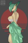 2023 2:3 absurd_res breast_squish breasts brown_eyes cleavage cleavage_overflow clothed clothing eeveelution elemental_creature elemental_humanoid female flora_fauna fusion gardevoir generation_3_pokemon generation_4_pokemon green_hair hair hi_res humanoid hybrid juicydemon leafeon looking_at_viewer looking_back looking_back_at_viewer nintendo plant plant_humanoid pokemon pokemon_(species) pokemon_fusion simple_background solo squish wraps yellow_body