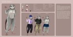 anthro armor belt bottomwear clothing color_swatch genitals gesture hard_hat headgear helmet looking_at_viewer male necktie nude pants penis shirt smile smiling_at_viewer solo topwear waving waving_at_viewer lovemummification bob_hank mammal murid murine rat rodent absurd_res hi_res model_sheet