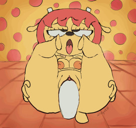 ahegao anthro anthro_penetrated breasts butt clitoris disembodied_penis duo ere eye_roll female female_focus female_penetrated front_view fucked_silly genitals hair half-closed_eyes horn legs_up looking_at_viewer looking_pleasured male male/female male_penetrating male_penetrating_female narrowed_eyes nipples nude on_ground open_mouth penetration penile penile_penetration penis penis_in_vagina sex short_hair solo_focus spread_legs spreading tail tail_motion tailwag tongue tongue_out vaginal vaginal_penetration vulva andyxtal parappa_the_rapper sony_corporation sony_interactive_entertainment um_jammer_lammy lammy_lamb bovid caprine mammal sheep 2d_animation animated frame_by_frame hi_res
