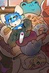 anthro big_tail body_pillow candle clothing dakimakura dakimakura_pillow male otaku paws pillow snow solo sweater tail topwear winter cupic mammal murid murine rat rodent 2:3