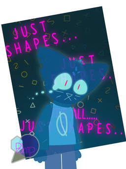 ambiguous_gender anthro biped blue_body blue_ears blue_fur blue_hair bodily_fluids bottomwear clothing crying fur hair multicolored_hair notched_ear pants pupils slit_pupils solo sweater tears text topwear translucent translucent_body translucent_clothing two_tone_hair potato_the_chip night_in_the_woods mae_borowski domestic_cat felid feline felis mammal 2019 english_text hi_res female_(lore)