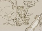 anthro balls big_dom_small_sub bodily_fluids cervical_penetration cum cum_in_ovaries cum_in_uterus cum_inside cum_reservoir_in_penis dominant duo feral genital_fluids genitals herm impregnation intersex intersex/male knot knotting male maleherm ovum penetration penis retracted_balls size_difference sperm_cell uterus vaginal vaginal_penetration fellowwolf mythology landon_(fellowwolf) canid canine canis dragon hybrid mammal mythological_creature mythological_scalie scalie wolf absurd_res hi_res