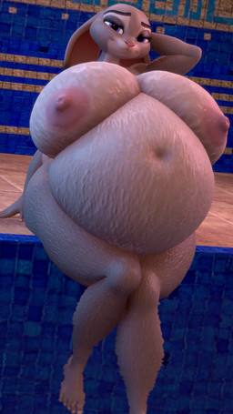 5_toes anthro areola belly big_belly big_breasts breasts feet female fingers fur grey_body grey_fur huge_belly huge_breasts hyper hyper_breasts hyper_pregnancy looking_at_viewer nipples nude pink_areola pink_nipples pregnant pregnant_anthro pregnant_female purple_eyes solo thick_thighs toes coriponer disney zootopia judy_hopps lagomorph leporid mammal rabbit 2022 3d_(artwork) 4k 9:16 absurd_res digital_media_(artwork) hi_res source_filmmaker_(artwork)