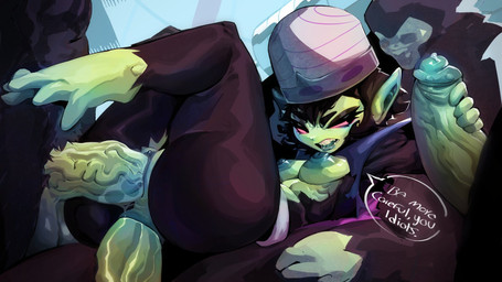 3_penises anal anal_penetration anthro areola biped black_body black_fur bodily_fluids breasts clitoris clothed clothing crossgender double_penetration erection feet female fur genital_fluids genitals green_body green_nipples green_penis green_skin group handjob headgear headwear lying male male/female multi_genitalia multi_penis nipples on_back partially_clothed penetration penile penis pink_eyes precum sex simple_background speech_bubble spiky_ears teeth_showing vaginal vaginal_fluids vaginal_penetration vein veiny_penis sachsech205 cartoon_network powerpuff_girls mojo_jojo animal_humanoid ape ape_humanoid chimpanzee_humanoid haplorhine humanoid mammal mammal_humanoid monkey primate primate_humanoid 16:9 hi_res widescreen