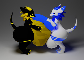 anthro balls belly belly_expansion big_balls big_belly big_butt big_penis black_balls black_body blue_penis bodily_fluids butt butt_expansion cum cum_inflation cum_inside duo expansion fur genital_fluids genitals holding_belly holding_penis huge_balls huge_belly huge_butt huge_penis hyper hyper_balls hyper_genitalia hyper_penis inflation male male/male penis simple_background white_balls white_body yellow_penis blueberrybesuru blender_cycles mythology blueberry_(blueberrybesuru) besuru dragon furred_dragon furred_scalie kobold mythological_creature mythological_scalie scalie 3d_(artwork) digital_media_(artwork) hi_res