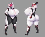 big_breasts big_butt breasts butt clothing female genitals hand_on_butt huge_breasts huge_butt not_furry pussy solo thick_thighs tight_clothing wide_hips pancaketomo bioware electronic_arts mass_effect drava alien alien_humanoid humanoid quarian hi_res