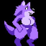 1:1 animated anthro big_breasts breasts canid canine canis digital_media_(artwork) female impaledwolf low_res luna_(impaledwolf) mammal pixel_(artwork) pixel_animation short_playtime thick_thighs wolf