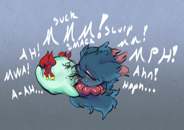 anthro bodily_fluids bow_ribbon drooling duo female female/female floating_head_creature jewelry kissing kissing_sound_effect lidded_eyes lips necklace saliva saliva_string sloppy_kiss teeth thick_lips kentuckiyucki mario_bros nintendo paper_mario pokemon lady_bow boo_(mario) generation_2_pokemon ghost misdreavus pokemon_(species) spirit