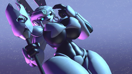 3_fingers armor big_breasts black_sclera blue_eyes breasts fake_ears fake_rabbit_ears female fingers gradient_background headgear helmet holding_object holding_weapon looking_at_viewer simple_background solo thick_thighs weapon wide_hips thevestige jaller_arts_(modeler) helldivers overseer-chan alien alien_humanoid humanoid illuminate_(helldivers) 16:9 3d_(artwork) digital_media_(artwork) hi_res source_filmmaker_(artwork) widescreen