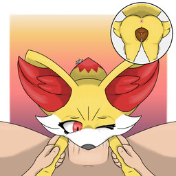 animal_genitalia animal_vulva anus arm_grab balls bestiality bodily_fluids butt canine_genitalia canine_vulva deep_throat duo eyelashes fellatio female female_on_human female_penetrated feral feral_penetrated first_person_view forced forced_oral fur genital_fluids genitals human_on_feral human_penetrating human_penetrating_feral human_pov interspecies larger_human larger_male male male/female male_on_feral male_penetrating male_penetrating_female male_pov multicolored_body multicolored_fur nude one_eye_closed oral oral_penetration paws penetration penile penis pokephilia red_body red_eyes red_fur sex size_difference smaller_female smaller_feral smaller_penetrated tail twitching vaginal_fluids vein veiny_penis vulva white_body white_fur white_sclera yellow_body yellow_fur majika nintendo pokemon canid canine fennekin generation_6_pokemon human mammal pokemon_(species) 1:1 2025 hi_res signature