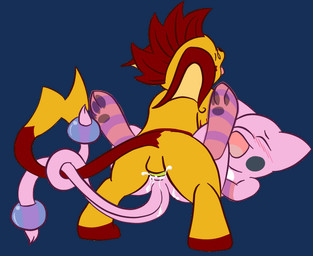 2_tails anal anal_penetration anthro anthro_on_anthro anthro_penetrated anthro_penetrating anthro_penetrating_anthro armwear balls black_nose blush blush_lines bodily_fluids brown_body brown_ears brown_fur brown_hair brown_tail clothed clothed_anthro clothed_male clothed_sex clothing cum cum_drip cum_in_ass cum_inside dipstick_tail dripping dry_anal_orgasm duo ejaculation entwined_tails eyes_closed femboy from_front_position fur genital_fluids genitals hair hands-free legwear looking_pleasured lying male male/male male_on_bottom male_on_top male_penetrated male_penetrating male_penetrating_male markings missionary_position multi_tail multicolored_body multicolored_ears multicolored_fur multicolored_tail nude nude_anthro nude_male on_back on_bottom on_top open_mouth orange_balls orange_body orange_fur orange_tail orange_tail_tip orgasm orgasm_face pattern_armwear pattern_clothing pattern_legwear pattern_stockings pawpads penetration penile penile_penetration penis_in_ass pink_body pink_ears pink_fur pink_stripes pink_tail semi-anthro sex simple_background simultaneous_orgasms snout spread_legs spreading stockings striped_armwear striped_clothing striped_legwear striped_sleeves striped_stockings stripes tail tail_coil tail_markings tan_ears transparent_background two_tone_body two_tone_ears two_tone_fur two_tone_tail white_body white_fur shenhibiki nintendo pokemon dragonchu_(character) fan_character roy_(raichu) dragonair generation_1_pokemon hybrid legendary_pokemon mammal mew_(pokemon) pikachu pokemon_(species) raichu rodent 2012 alpha_channel