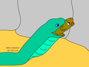 ambiguous_gender blue_eyes brown_body brown_fur duo feet_first feral feral_pred forced fur green_body green_scales larger_pred male male/ambiguous nude_pred nude_prey open_mouth oral_vore rock scales scared scared_prey serpentine_vore size_difference unwilling_prey vore willing_pred urbanhermit mammal murid murine rat reptile rodent scalie snake 2001 colored dated