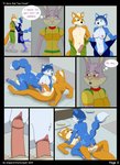 2019 anthro being_watched blush breasts canid canine clothed clothing comic cowgirl_position emperorstarscream erection female female_on_top fox fox_mccloud from_front_position genitals group hair handjob hare krystal_(star_fox) lagomorph leporid looking_at_another lucy_hare male male/female mammal moan nintendo nipples nude on_bottom on_top penetration penile penile_penetration penis penis_grab pussy sex star_fox undressing vaginal vaginal_penetration