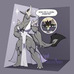 anthro bra breasts clothing dress duo female grey_body hand_on_hip muscular muscular_female tail underwear neosavias mythology dragon mythological_creature mythological_scalie scalie 1:1 absurd_res colored digital_media_(artwork) hi_res