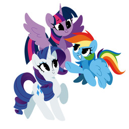 blue_body eye_contact female feral flying group horn looking_at_another purple_body simple_background smile tail trio white_body wings aferalsunflower friendship_is_magic hasbro my_little_pony mythology rainbow_dash_(mlp) rarity_(mlp) twilight_sparkle_(mlp) equid equine mammal mythological_creature mythological_equine pegasus unicorn winged_unicorn 1:1 hi_res lineless