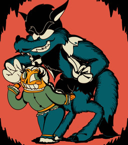 anthro cartoon_gloves claws clothing duo eyelashes facial_hair female fluffy fluffy_tail food for_a_head fruit goatee hay looming_over male male/female mustache plant pointy_ears prick_ears pumpkin pumpkin_head retro scarecrow sharp_teeth simple_background tail teeth toony torn_clothing crazy_8_animations atlus megami_tensei mythology persona_(series) sega canid canine food_creature humanoid mammal mythological_canine mythological_creature object_head persona_(species) werecanid werecanine werecreature werewolf digital_media_(artwork) shaded simple_shading