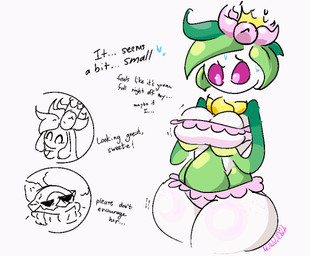 breasts clothed clothed_female clothed_humanoid clothing female female_humanoid green_hair group hair plant purple_sclera simple_background swimwear text trio white_background wide_hips blahblah866 nintendo pokemon alli_(blahblah866) elemental_creature elemental_humanoid flora_fauna generation_5_pokemon generation_8_pokemon hisuian_form hisuian_lilligant humanoid lilligant plant_humanoid pokemon_(species) regional_form_(pokemon) 2025 animated animated_gif digital_media_(artwork) short_playtime slideshow