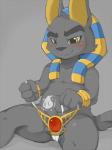 anthro balls blush genitals male penis shota sitting solo young young_anthro young_male chaoji_xiao_shou_he anubis_and_the_buried_bone egyptian_mythology middle_eastern_mythology mythology anubis anubian_jackal canid canine canis deity jackal mammal 2018 3:4 censored