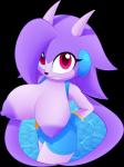 anthro areola big_areola big_breasts big_nipples breasts clothed clothing erect_nipples exposed_breasts female fur gloves hair handwear horn huge_breasts looking_at_viewer nipples non-mammal_breasts non-mammal_nipples puffy_areola puffy_nipples purple_body purple_fur purple_hair solo water slickehedge freedom_planet galaxytrail mythology sash_lilac aquatic_dragon dragon hybrid marine mythological_creature mythological_scalie scalie alpha_channel hi_res