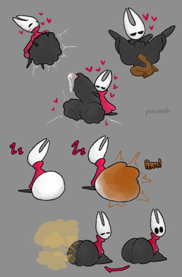 abdominal_bulge ambiguous_gender ambiguous_prey anthro anus arthropod_abdomen ball_bulge balls big_balls big_butt big_penis biped blush butt clothing diaper dress erection fart fart_cloud feces flaccid foreskin genitals glans grey_background gynomorph heart_symbol huge_balls huge_butt huge_penis hugging_penis humanoid_genitalia humanoid_penis hyper hyper_balls hyper_genitalia hyper_penis intersex narrowed_eyes penis pooping pooping_on_floor pooping_on_self presenting presenting_anus red_clothing red_dress scatplay simple_background sitting sleeping soiled_diaper soiling soiling_diaper solo sound_effects spread_legs spreading text tremble_spikes unclean_diaper urethral_bulge used_diaper vore vowelless vowelless_sound_effect zzz pincoosh hollow_knight_(franchise) team_cherry hornet_(hollow_knight) arthropod artist_name digital_media_(artwork) hi_res multiple_images sketch_page