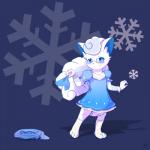 ambiguous_gender anthro anthrofied artist blue_background clean_diaper clothed clothing diaper diaper_under_clothing dress exposed_diaper eyewear fur glasses handkerchief holding_handkerchief holding_kerchief holding_object kerchief pokemorph print_diaper simple_background snowflake snowflake_background solo star star_polygon star_print starry_diaper wearing_diaper white_body white_fur anonymous_artist nintendo pokemon rolina_(character) alolan_form alolan_vulpix generation_7_pokemon pokemon_(species) regional_form_(pokemon) 1:1 hi_res