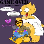 1:1 after_transformation alphys anthro areola areola_slip balls belly big_breasts big_penis blush bodily_fluids bottomless bottomwear breast_expansion breasts brown_hair buckteeth cleavage clothed clothing coat darkened_genitalia dialogue drip_effect dripping_heart drooling duo english_text erection expansion eyewear frisk_(undertale) genitals glasses gynomorph gynomorph/gynomorph hair hand_on_head handjob heart_symbol hi_res huge_breasts huge_penis human ineffective_clothing intersex intersex/intersex kneeling lab_coat linked_speech_bubble looking_at_another looking_at_partner looking_pleasured mammal name_drop name_in_dialogue navel non-mammal_breasts open_mouth open_smile pancookie penile penis penis_on_breast reptile saliva scales scalie sex shirt shorts smile species_in_dialogue speech_bubble standing sweat sweaty_balls sweaty_breasts sweaty_genitalia sweaty_penis teeth text text_with_heart thick_thighs thigh_expansion tongue tongue_out topwear torn_bottomwear torn_clothing torn_shirt torn_shorts torn_topwear two-handed_handjob undertale undertale_(series) wide_hips yellow_body yellow_scales yellow_skin