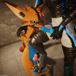 animal_genitalia animal_penis anthro anthro_on_anthro arms_tied ball_crush ball_squeeze balls basement bdsm biped black_body black_boots black_clothing black_footwear black_fur blue_body blue_fur blue_penis bodily_fluids bondage boot_on_balls boots bottomwear bound brown_body brown_fur canine_genitalia canine_penis claws clothed clothing cock_and_ball_torture crush cuffs_(clothing) cum cum_dripping_from_penis cum_on_clothing cum_on_feet cum_on_footwear cum_on_penis cum_on_shoes depth_of_field dominant dungeon duo erection feet flat_balls foot_crush foot_fetish foot_on_balls foot_on_penis foot_play footwear fur gag gagged genital_fluids genital_torture genitals grey_body grey_fur hair hindpaw inside jacket kneeling knot leather leather_boots leather_clothing leather_footwear legs_tied legwear male male/male multicolored_body nude on_one_leg open_mouth orange_body orange_fur orgasm pain pants paws penis reflection restraints ring_gag rope rope_bondage sex sex_dungeon shoes shoes_on slim slim_anthro slim_male slim_sub smile standing standing_on_balls submissive submissive_male tail topwear torture trampling white_body white_fur dragonplayer blender_cycles cookiefolf dragonplayer_(character) canid canine canis fox jex jexouium mammal rexouium 1:1 3d_(artwork) absurd_res blender_(artwork) digital_media_(artwork) hi_res